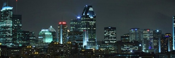 Montreal Skyline la nuit